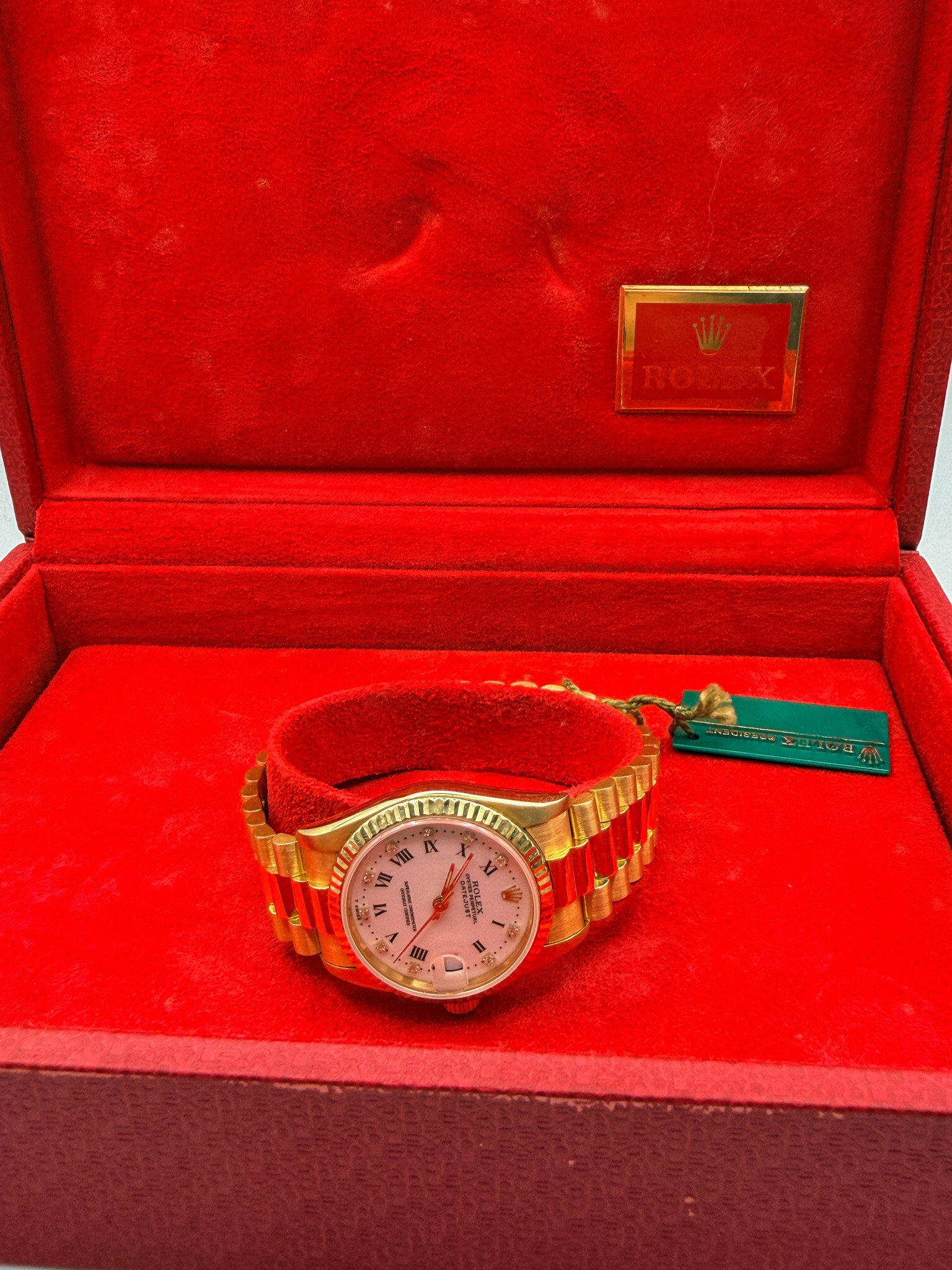 Datejust 68278 Midsize – White Roman Diamond Dial Box - Image 3