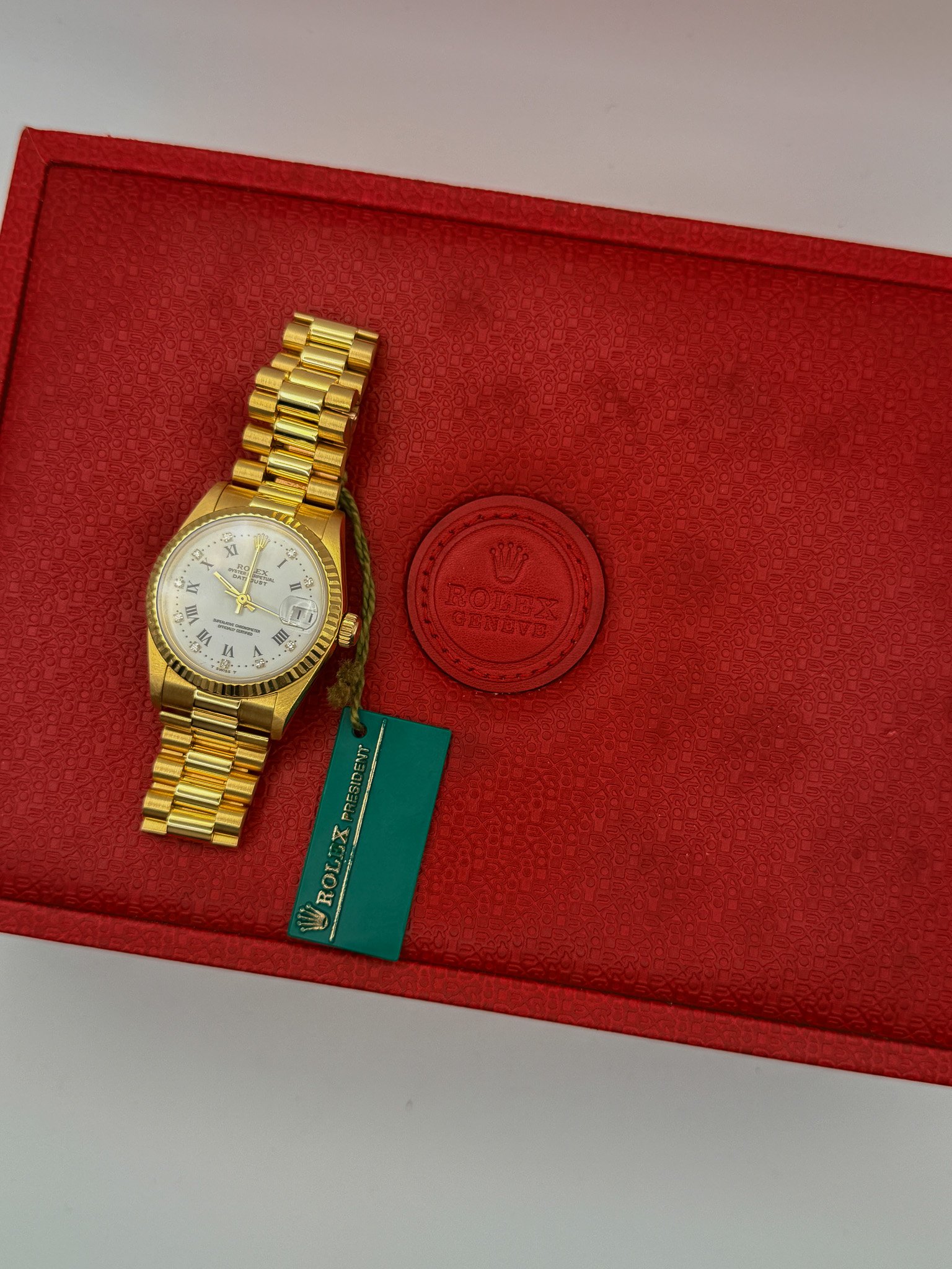 Datejust 68278 Midsize – White Roman Diamond Dial Box - Image 7