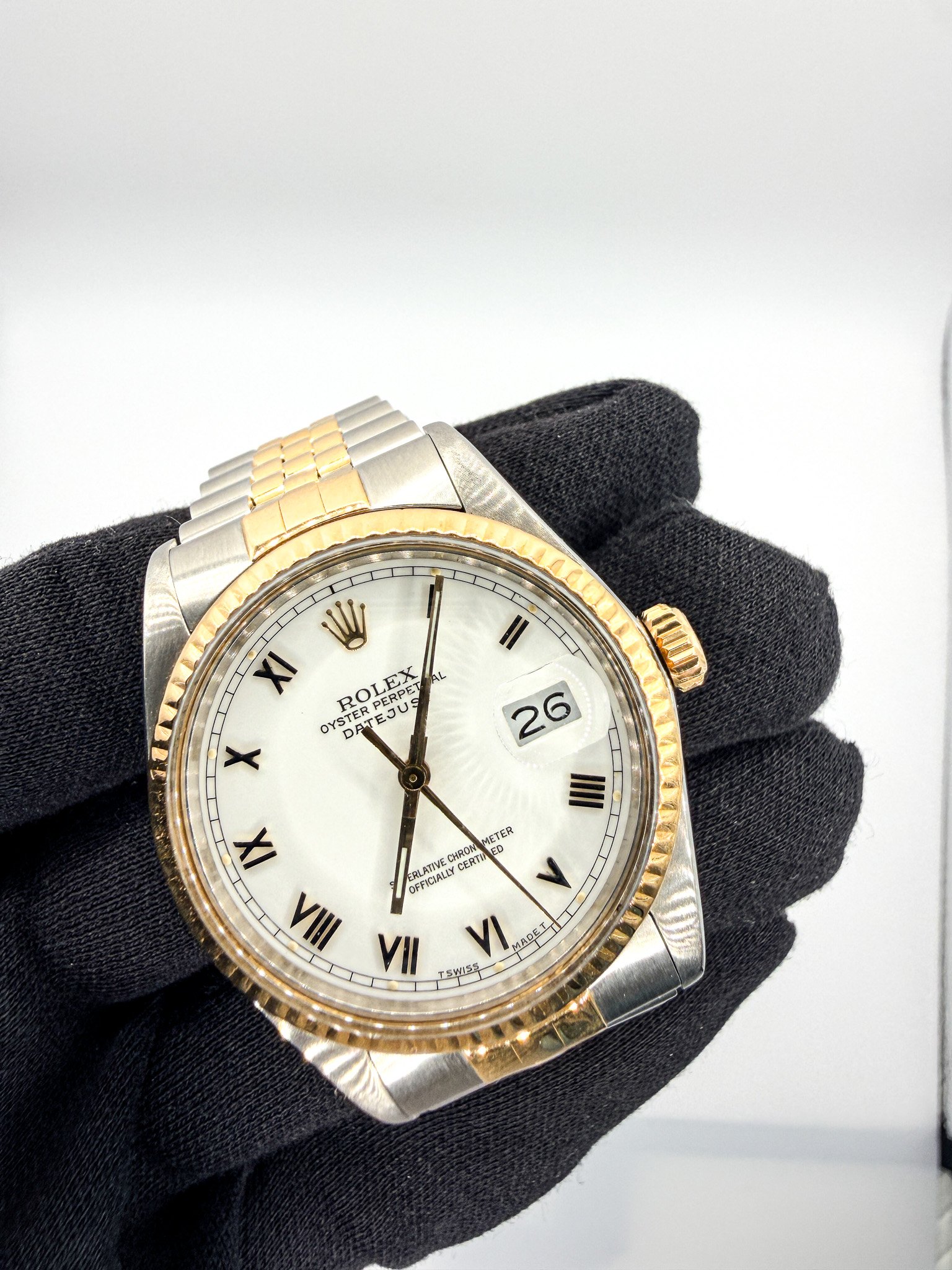 Rolex Datejust 16013 – White Roman Dial