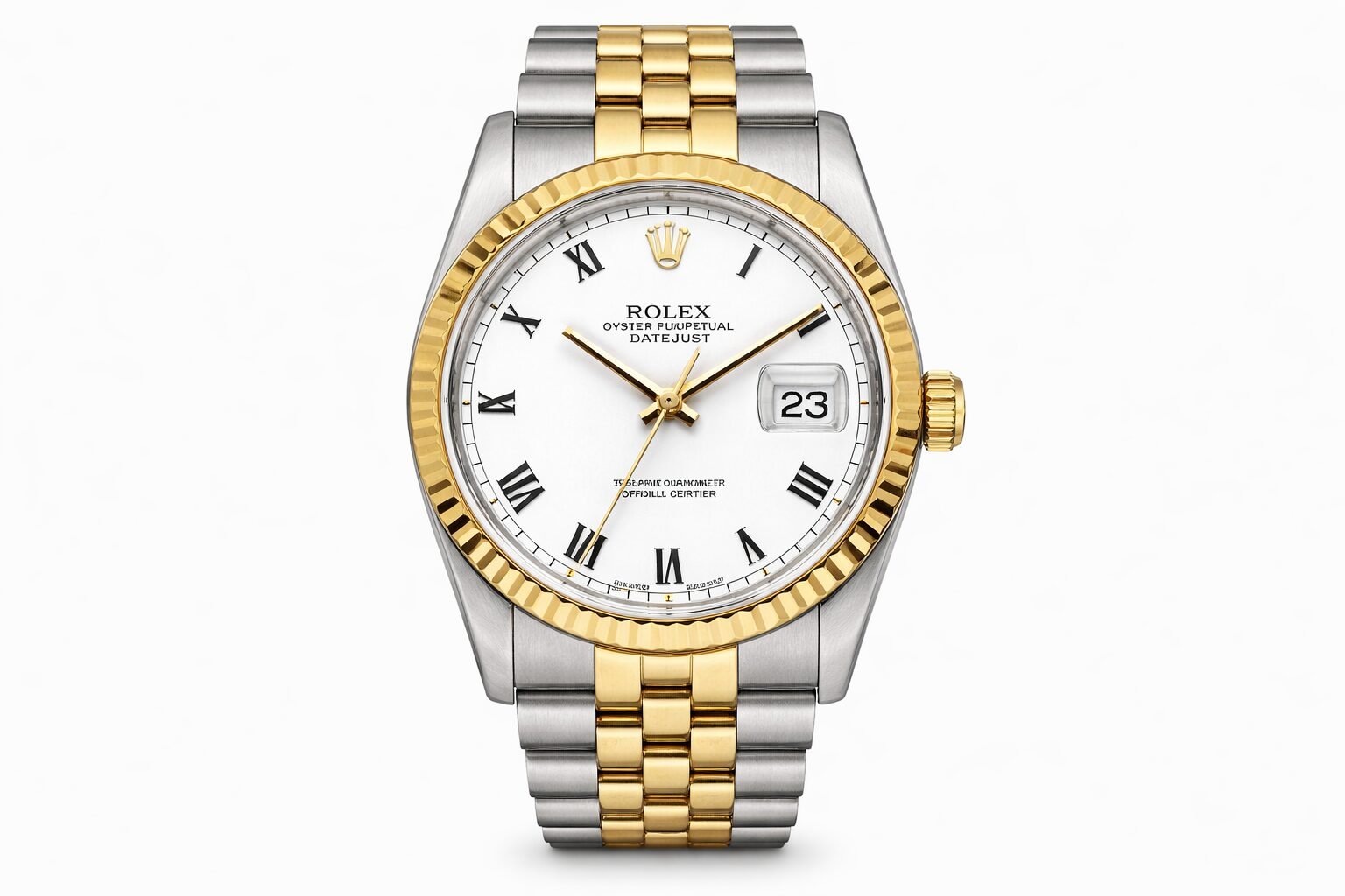 Rolex Datejust Ref. 16013 White Roman Dial 4 Rolex Datejust 16013 – White Roman Dial
